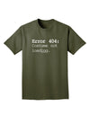 Error 404 Costume Distressed Adult Dark T-Shirt-Mens T-Shirt-TooLoud-Military-Green-Small-Davson Sales