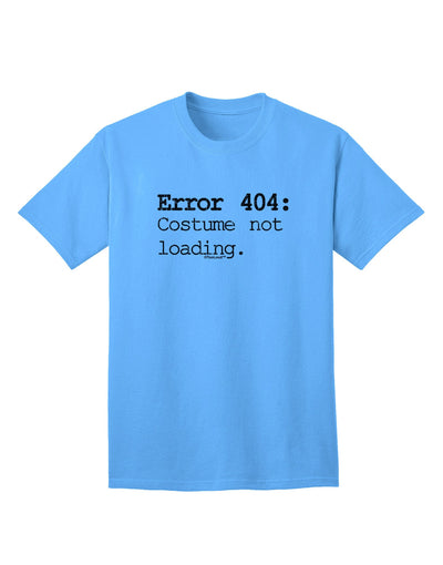 Error 404 Costume Distressed Adult T-Shirt-Mens T-Shirt-TooLoud-Aquatic-Blue-Small-Davson Sales