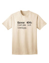 Error 404 Costume Distressed Adult T-Shirt-Mens T-Shirt-TooLoud-Natural-Small-Davson Sales