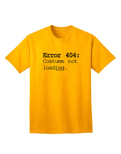 Error 404 Costume Distressed Adult T-Shirt-Mens T-Shirt-TooLoud-Gold-Small-Davson Sales