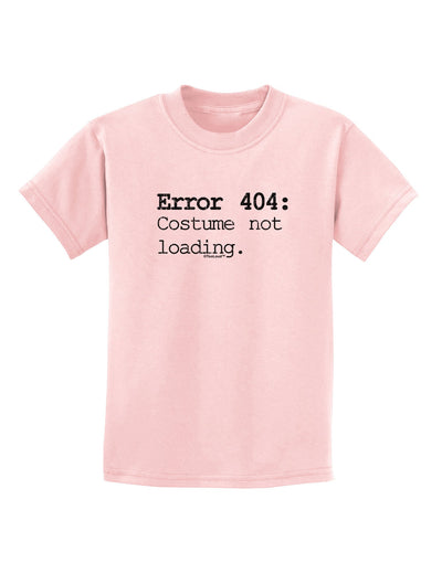 Error 404 Costume Distressed Childrens T-Shirt-Childrens T-Shirt-TooLoud-PalePink-X-Small-Davson Sales