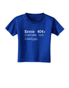 Error 404 Costume Distressed Toddler T-Shirt Dark-Toddler T-Shirt-TooLoud-Royal-Blue-2T-Davson Sales