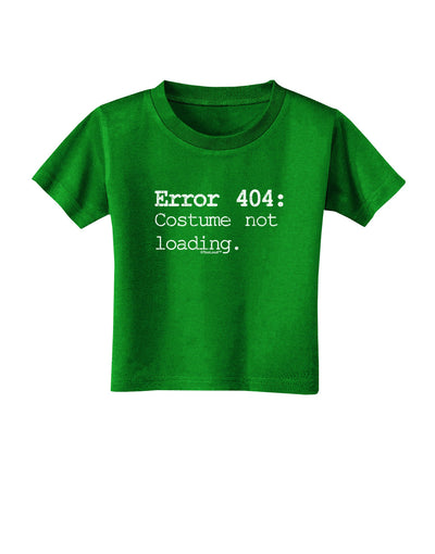 Error 404 Costume Distressed Toddler T-Shirt Dark-Toddler T-Shirt-TooLoud-Clover-Green-2T-Davson Sales