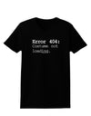 Error 404 Costume Distressed Womens Dark T-Shirt-TooLoud-Black-X-Small-Davson Sales