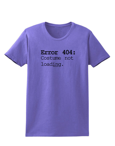 Error 404 Costume Distressed Womens T-Shirt-Womens T-Shirt-TooLoud-Violet-X-Small-Davson Sales