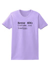 Error 404 Costume Distressed Womens T-Shirt-Womens T-Shirt-TooLoud-Lavender-X-Small-Davson Sales