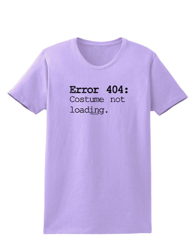 Error 404 Costume Distressed Womens T-Shirt-Womens T-Shirt-TooLoud-Lavender-X-Small-Davson Sales