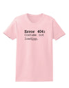 Error 404 Costume Distressed Womens T-Shirt-Womens T-Shirt-TooLoud-PalePink-X-Small-Davson Sales