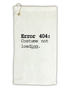 Error 404 Costume Micro Terry Gromet Golf Towel 11&#x22;x19-Golf Towel-TooLoud-White-Davson Sales