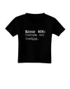 Error 404 Costume Toddler T-Shirt Dark-Toddler T-Shirt-TooLoud-Black-2T-Davson Sales