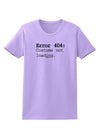 Error 404 Costume Womens T-Shirt-Womens T-Shirt-TooLoud-Lavender-X-Small-Davson Sales