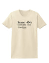 Error 404 Costume Womens T-Shirt-Womens T-Shirt-TooLoud-Natural-X-Small-Davson Sales