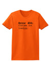 Error 404 Costume Womens T-Shirt-Womens T-Shirt-TooLoud-Orange-X-Small-Davson Sales