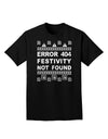 Error 404 Festivity Not Found Adult Dark T-Shirt-Mens T-Shirt-TooLoud-Black-Small-Davson Sales