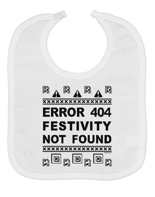 Error 404 Festivity Not Found Baby Bib by