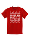 Error 404 Festivity Not Found Childrens Dark T-Shirt-Childrens T-Shirt-TooLoud-Red-X-Small-Davson Sales