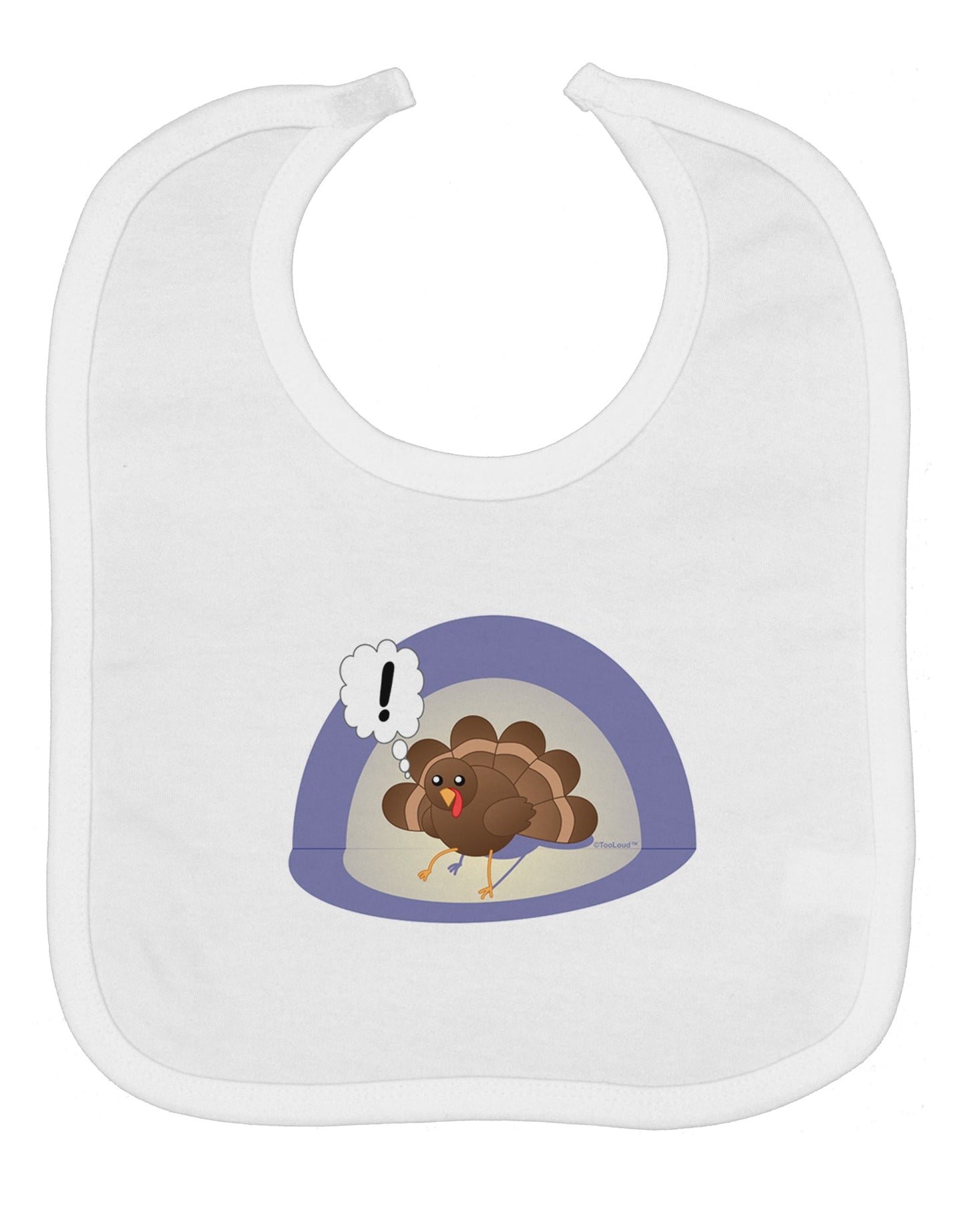 Escaping Turkey - Funny Thanksgiving Baby Bib