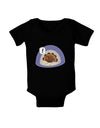 Escaping Turkey - Funny Thanksgiving Baby Romper Bodysuit Dark-Baby Romper-TooLoud-Black-06-Months-Davson Sales