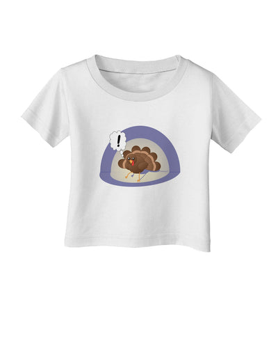 Escaping Turkey - Funny Thanksgiving Infant T-Shirt-Infant T-Shirt-TooLoud-White-06-Months-Davson Sales