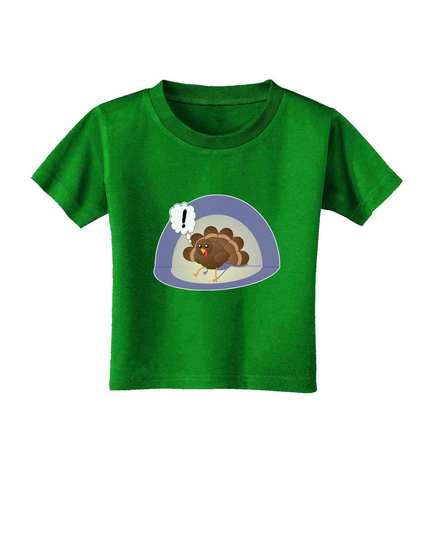 Escaping Turkey - Funny Thanksgiving Toddler T-Shirt Dark-Toddler T-Shirt-TooLoud-Royal-Blue-06-Months-Davson Sales