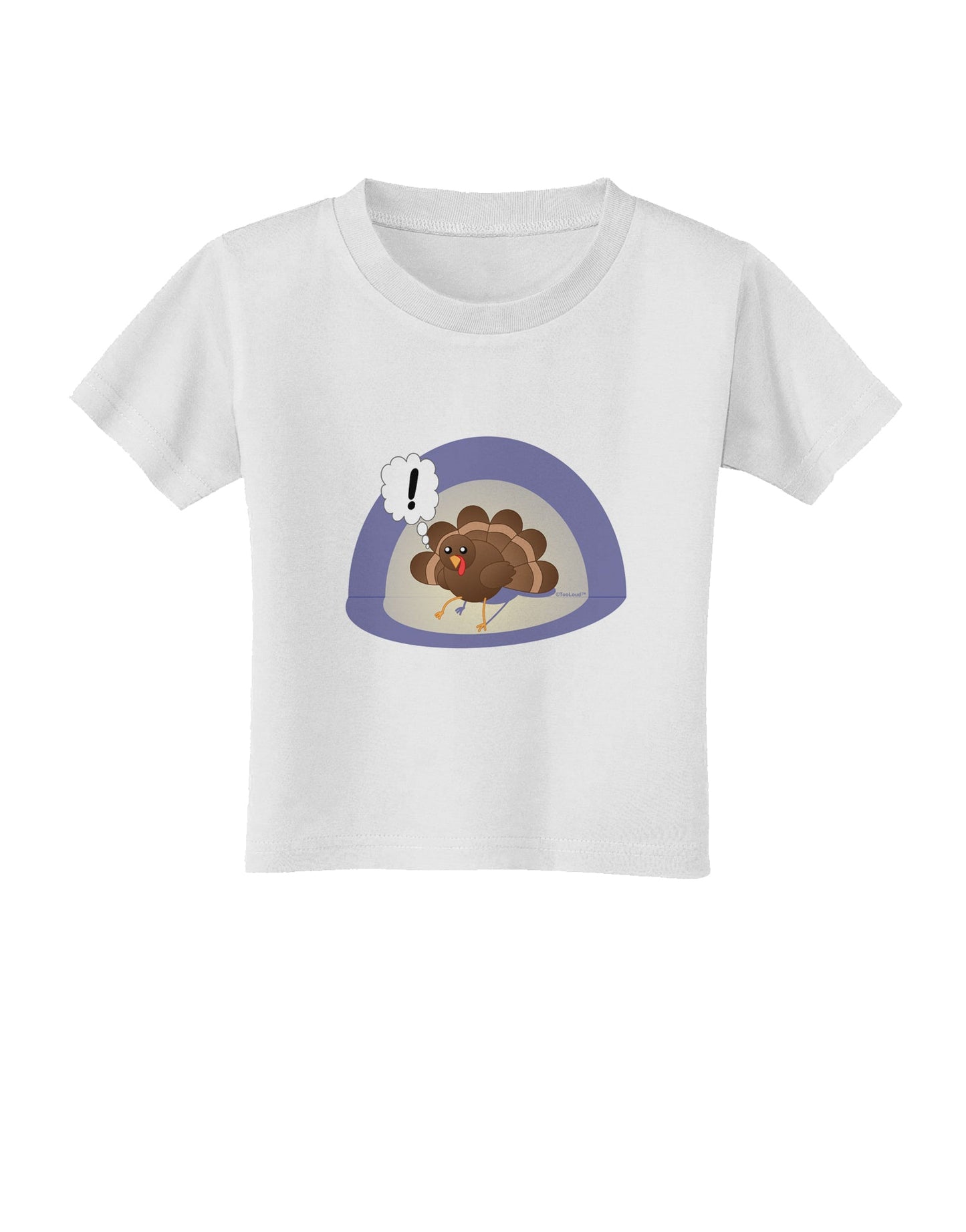 Escaping Turkey - Funny Thanksgiving Toddler T-Shirt-Toddler T-Shirt-TooLoud-White-2T-Davson Sales