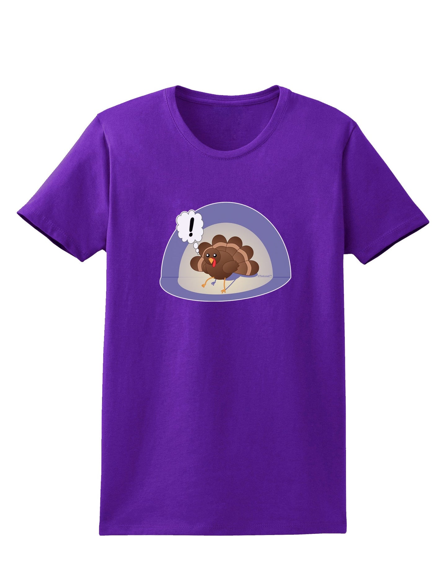 Escaping Turkey - Funny Thanksgiving Womens Dark T-Shirt-Womens T-Shirt-TooLoud-Purple-X-Small-Davson Sales