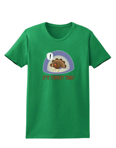 Escaping Turkey - Turkey Time Funny Womens Dark T-Shirt-Womens T-Shirt-TooLoud-Kelly-Green-X-Small-Davson Sales