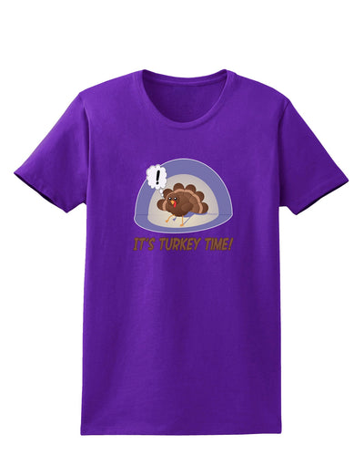 Escaping Turkey - Turkey Time Funny Womens Dark T-Shirt-Womens T-Shirt-TooLoud-Purple-X-Small-Davson Sales