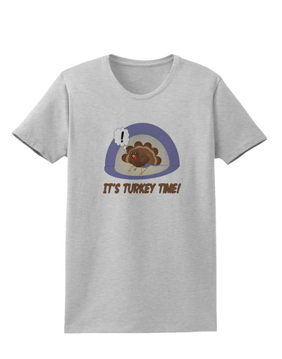 Escaping Turkey - Turkey Time Funny Womens T-Shirt-Womens T-Shirt-TooLoud-AshGray-X-Small-Davson Sales