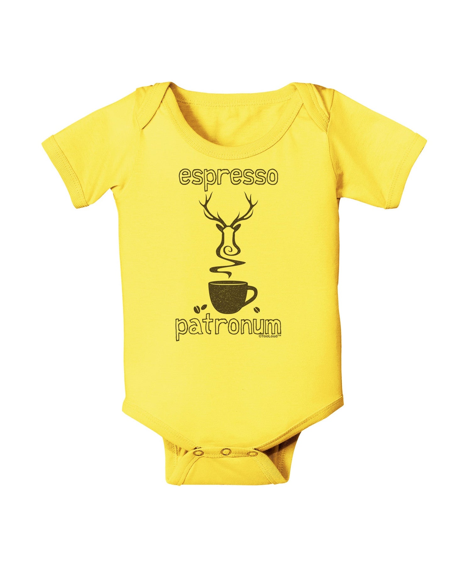 Espresso Patronum Baby Romper Bodysuit-Baby Romper-TooLoud-Yellow-06-Months-Davson Sales