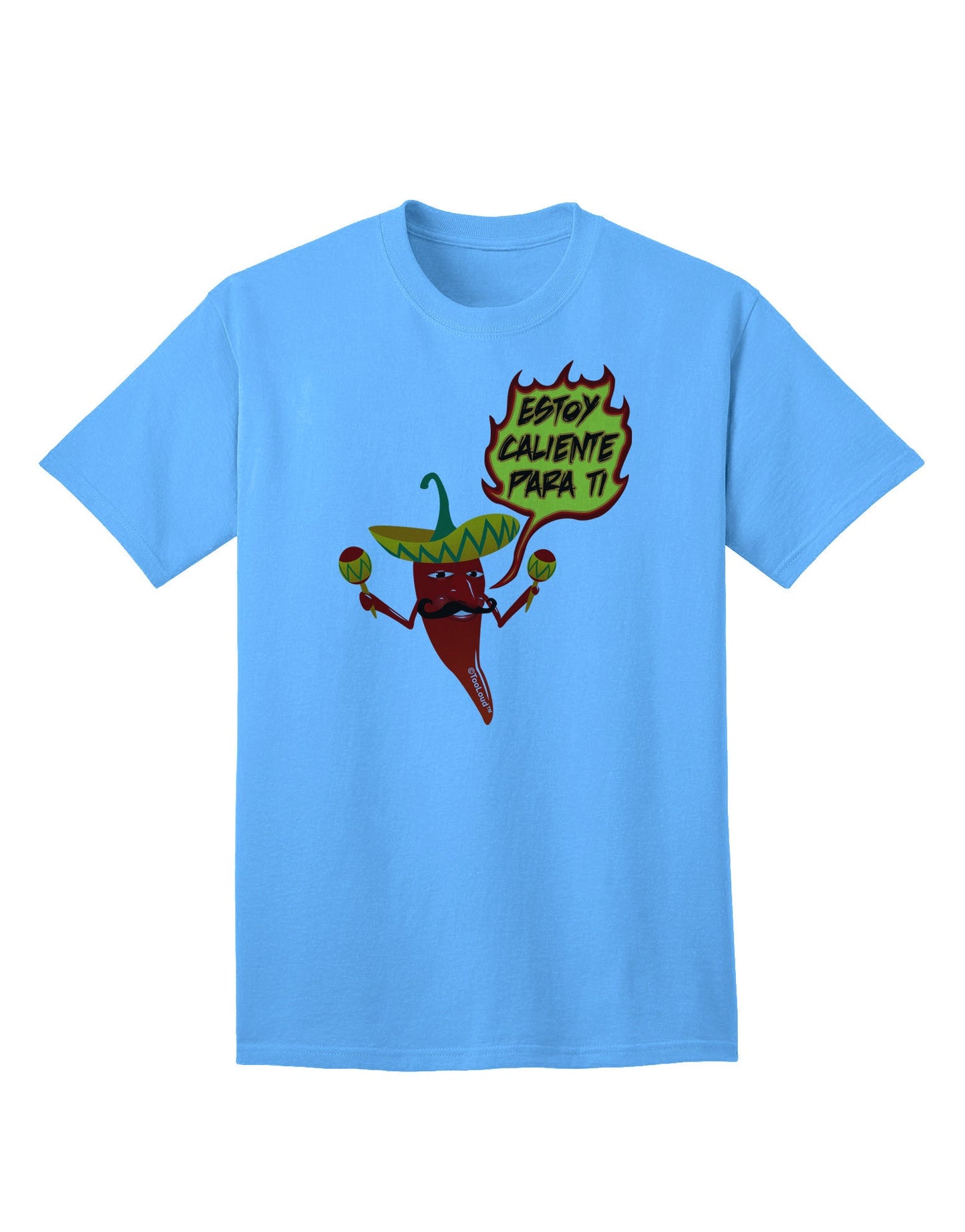 Estoy Caliente Para Ti Premium Adult T-Shirt - Exclusively for the Bold and Fashion-Forward-Mens T-shirts-TooLoud-Aquatic-Blue-Small-Davson Sales