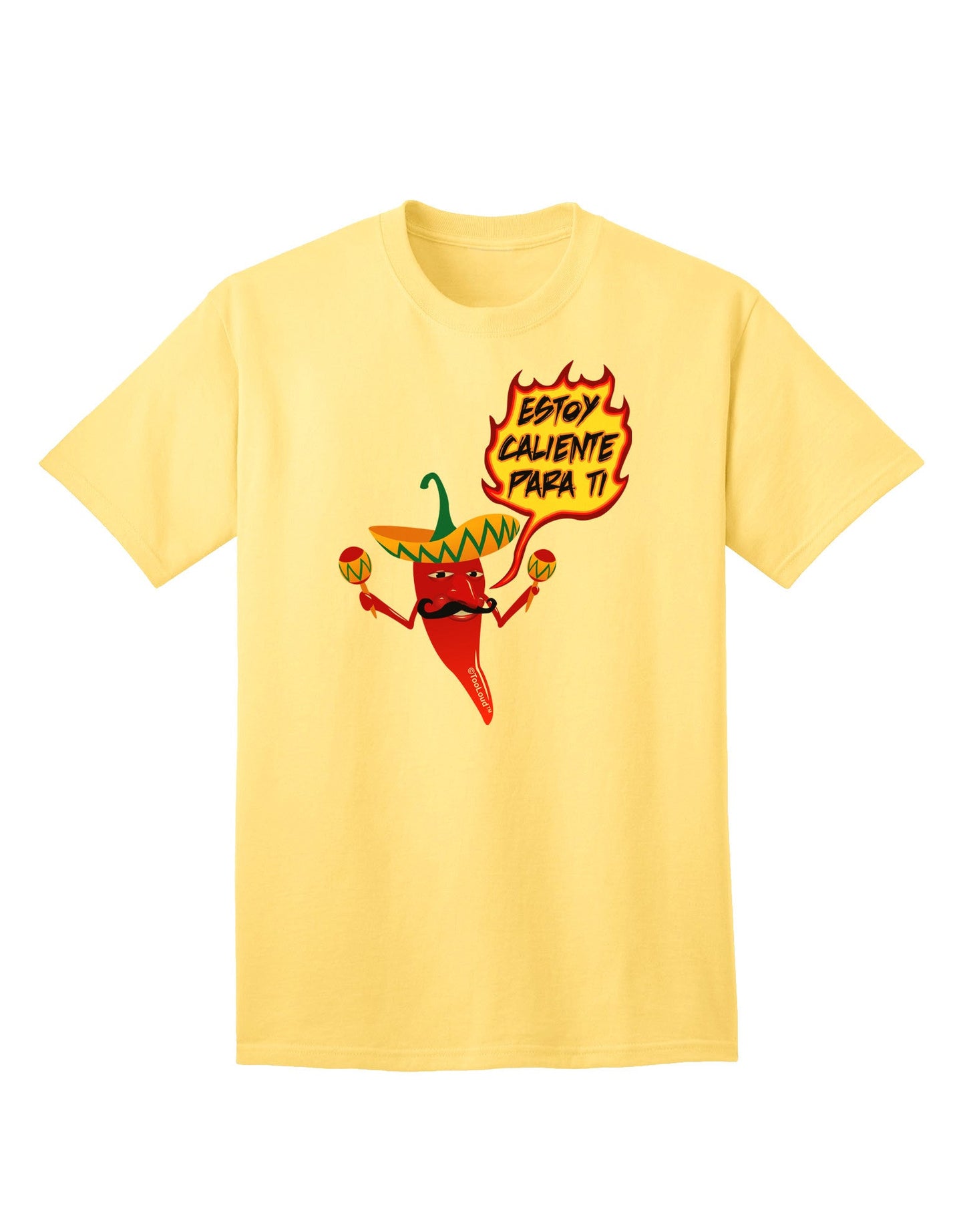 Estoy Caliente Para Ti Premium Adult T-Shirt - Exclusively for the Bold and Fashion-Forward-Mens T-shirts-TooLoud-Yellow-Small-Davson Sales