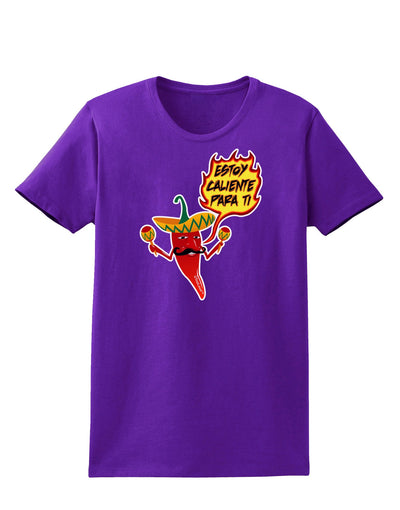 Estoy Caliente Para Ti Womens Dark T-Shirt-TooLoud-Purple-X-Small-Davson Sales