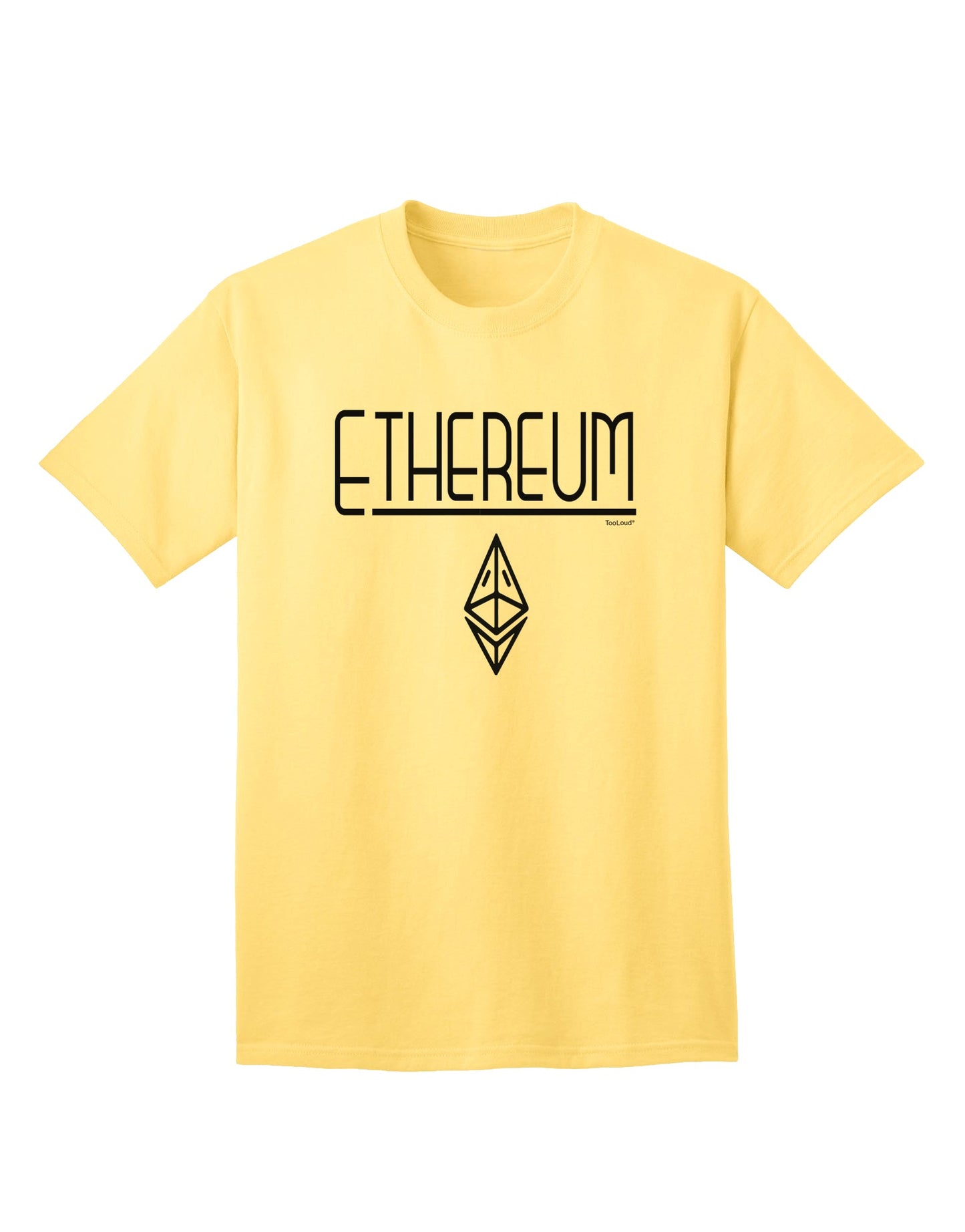 Ethereum Logo Adult T-Shirt: A Stylish Addition to Your Wardrobe-Mens T-shirts-TooLoud-Yellow-Small-Davson Sales
