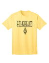 Ethereum Logo Adult T-Shirt: A Stylish Addition to Your Wardrobe-Mens T-shirts-TooLoud-Yellow-Small-Davson Sales