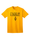 Ethereum Logo Adult T-Shirt: A Stylish Addition to Your Wardrobe-Mens T-shirts-TooLoud-Gold-Small-Davson Sales