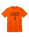 Ethereum Logo Adult T-Shirt: A Stylish Addition to Your Wardrobe-Mens T-shirts-TooLoud-Orange-Small-Davson Sales