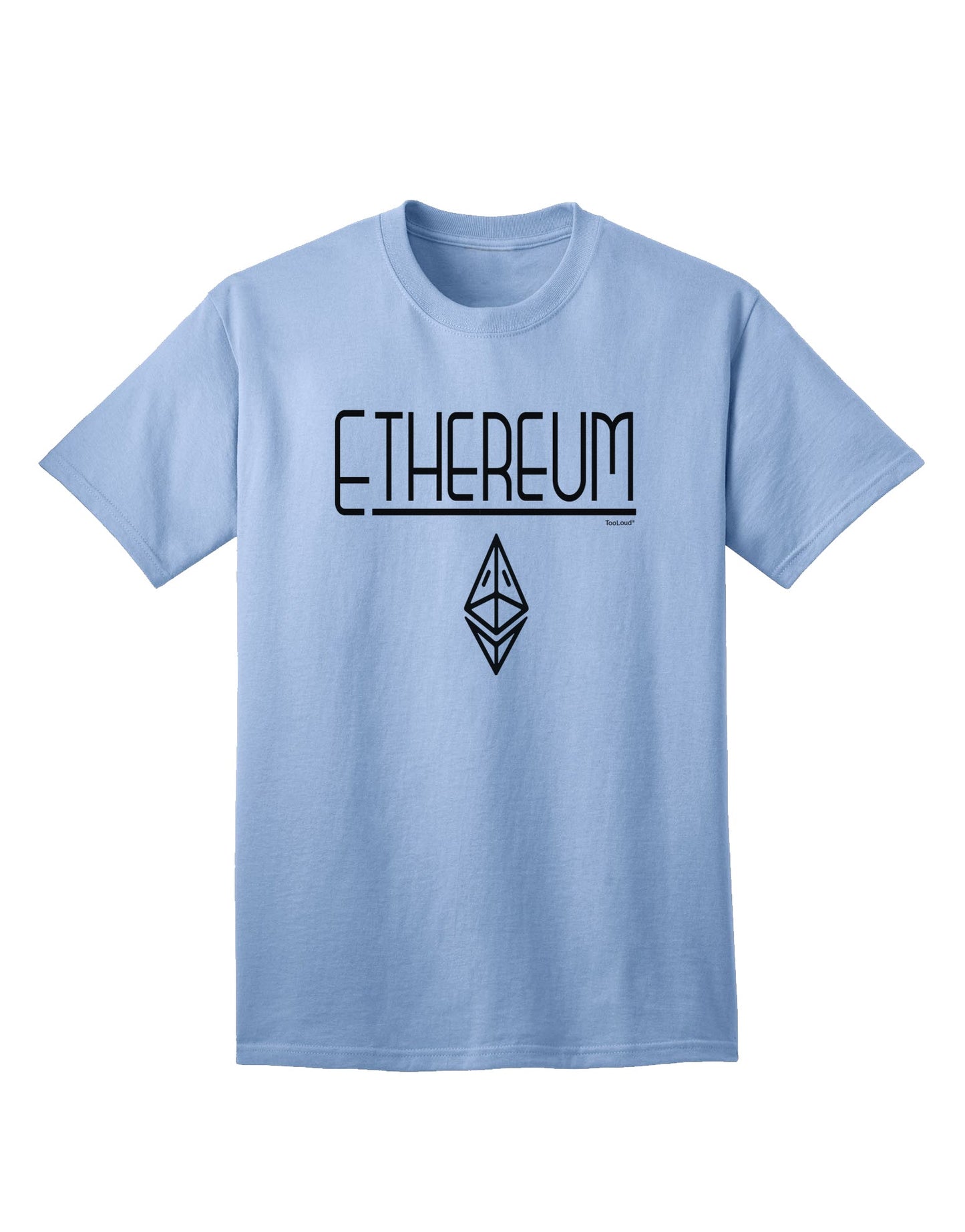 Ethereum Logo Adult T-Shirt: A Stylish Addition to Your Wardrobe-Mens T-shirts-TooLoud-Light-Blue-Small-Davson Sales