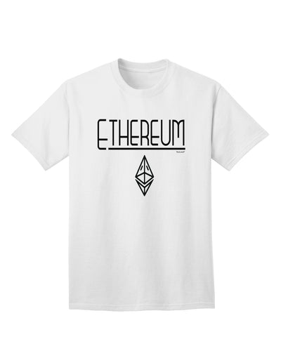 Ethereum Logo Adult T-Shirt: A Stylish Addition to Your Wardrobe-Mens T-shirts-TooLoud-White-Small-Davson Sales