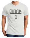 Ethereum with logo Adult V-Neck T-shirt-Mens T-Shirt-TooLoud-White-Small-Davson Sales