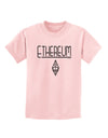 Ethereum with logo Childrens T-Shirt-Childrens T-Shirt-TooLoud-PalePink-X-Small-Davson Sales