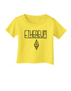Ethereum with logo Infant T-Shirt-Infant T-Shirt-TooLoud-Yellow-06-Months-Davson Sales