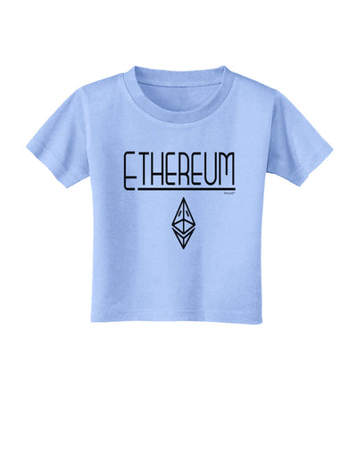 Ethereum with logo Toddler T-Shirt-Toddler T-shirt-TooLoud-Aquatic-Blue-2T-Davson Sales