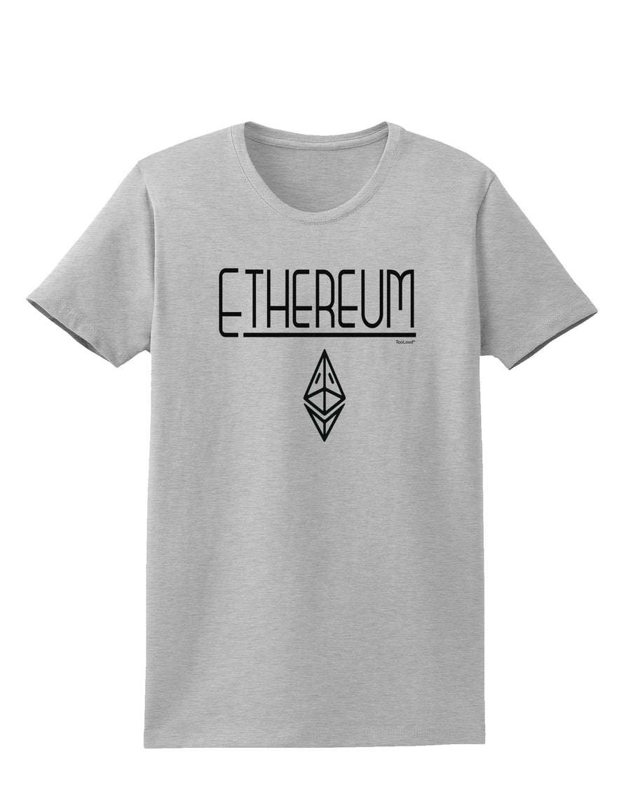 Ethereum with logo Womens T-Shirt-Womens T-Shirt-TooLoud-White-X-Small-Davson Sales
