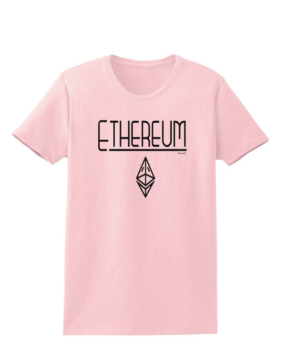 Ethereum with logo Womens T-Shirt-Womens T-Shirt-TooLoud-PalePink-X-Small-Davson Sales