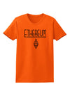 Ethereum with logo Womens T-Shirt-Womens T-Shirt-TooLoud-Orange-Small-Davson Sales