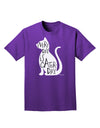 Every Day Is Caturday Cat Silhouette Adult Dark T-Shirt by TooLoud-Mens T-Shirt-TooLoud-Purple-Small-Davson Sales