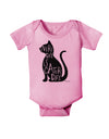 Every Day Is Caturday Cat Silhouette Baby Romper Bodysuit by TooLoud-Baby Romper-TooLoud-Light-Pink-06-Months-Davson Sales