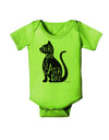 Every Day Is Caturday Cat Silhouette Baby Romper Bodysuit by TooLoud-Baby Romper-TooLoud-Lime-Green-06-Months-Davson Sales