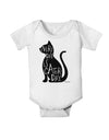 Every Day Is Caturday Cat Silhouette Baby Romper Bodysuit by TooLoud-Baby Romper-TooLoud-White-06-Months-Davson Sales